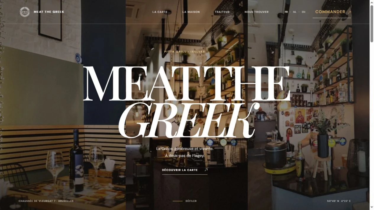 Capture de l’interface Meat The Greek