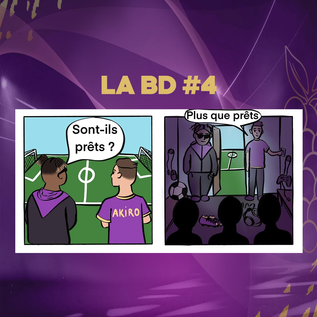 Du terrain de football à la salle de jeu : la suite du récit.